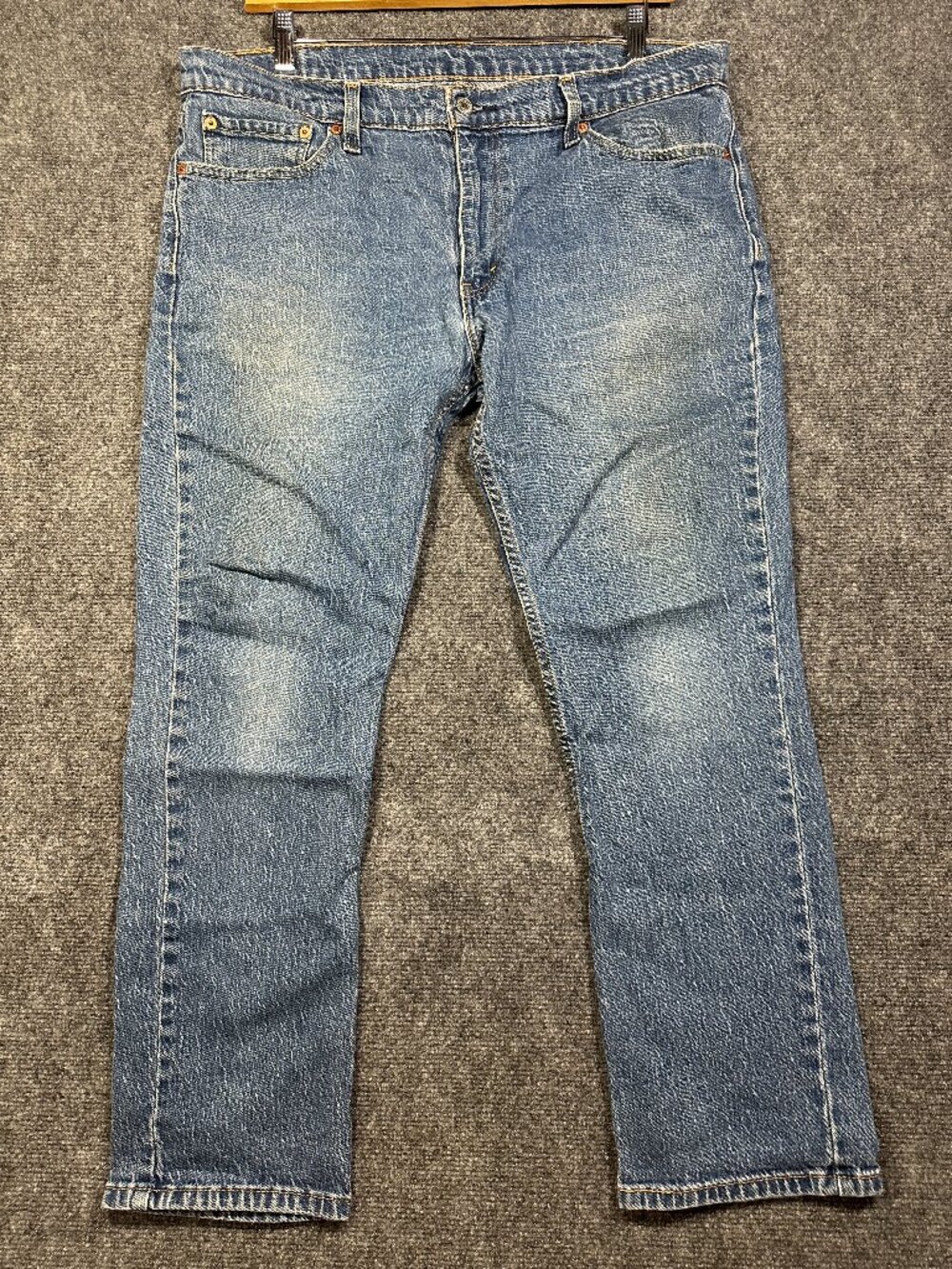 Levis 511 Jeans Mens 38 Slim Fit Medium Wash Cotton Stretch Logo Pockets Straigh